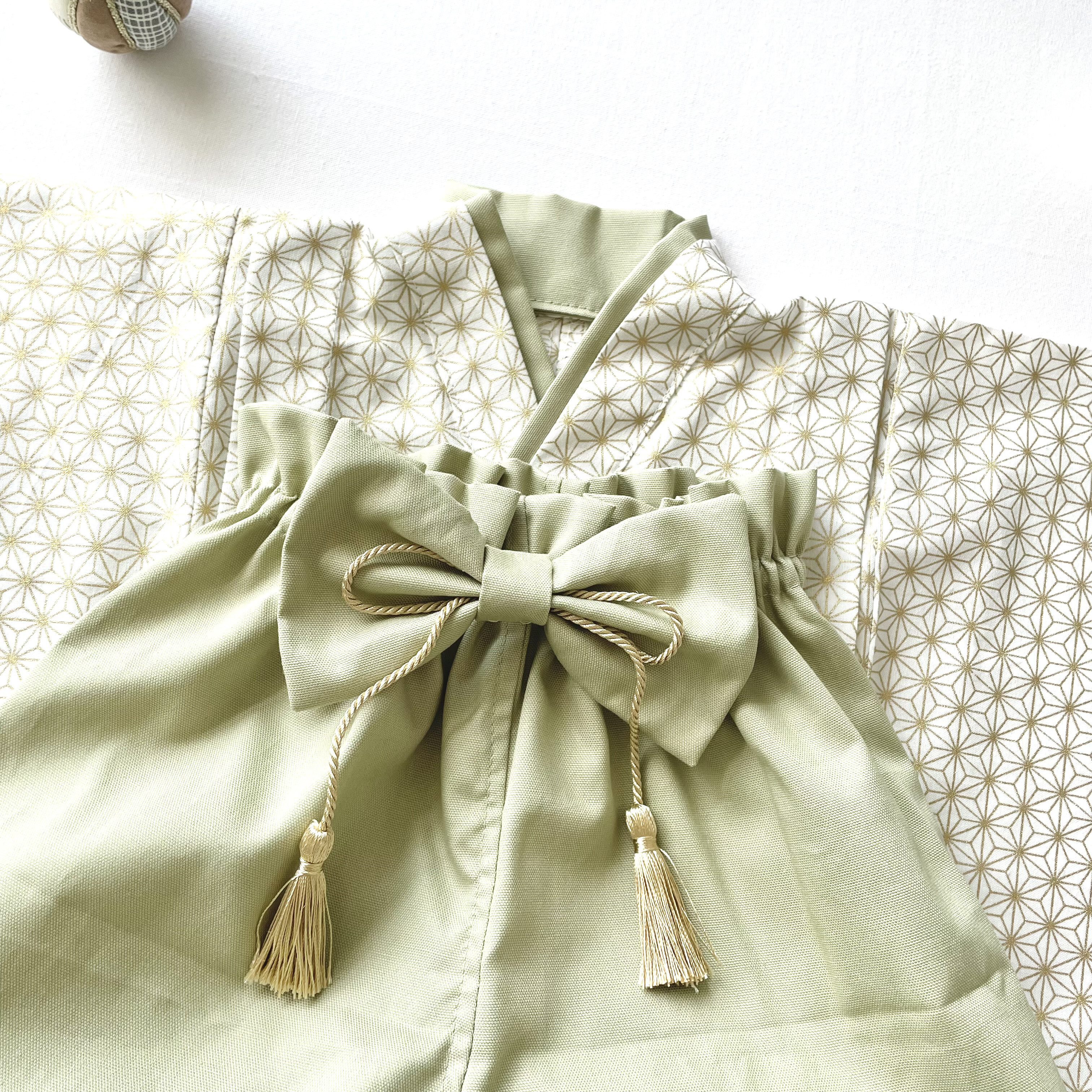 洗えるベビー袴｜男の子／麻の葉　百日祝い　七五三　出産祝い　100日祝い　お食い初め　100日　こどもの日　初節句