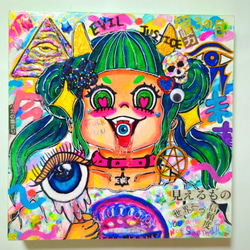 Killer Bear【F0号】現代アート,イラスト,絵画 Killer Bear【F0号】現代アート，イラスト，絵画