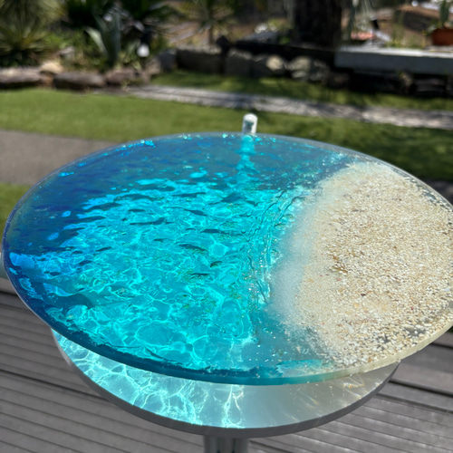 ビーチアート円形テーブル①