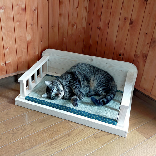 ジャパンディなペットベッド（ブラウン）- 和風 畳 猫 犬 ペット
