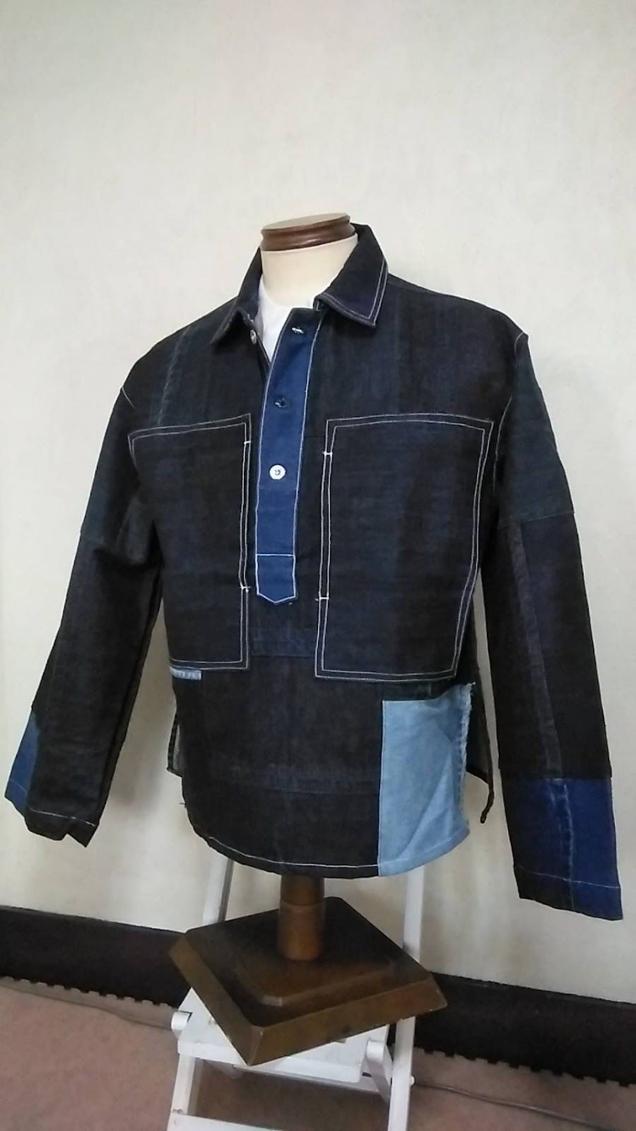 No.42ジャケット　デニム　ジーンズ　リメイク　お洒落　オールシーズン　ファッション　オシャレ　SHINSHIN