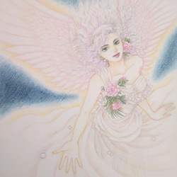 色鉛筆画・原画『大天使ジョフィエル』 絵画 masayo 通販 19181696