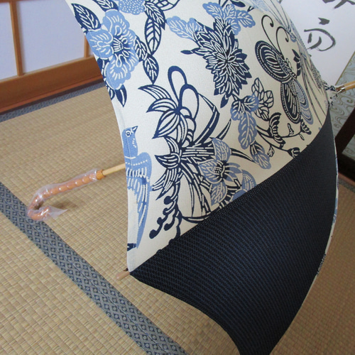 型染め・大島紬の着物から日傘（傘袋付き） 傘・日傘 MICHI 通販