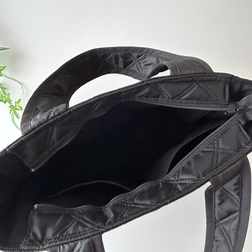 受注制作》撥水加工キルトショルダーバッグ ダブルステッチナイロン