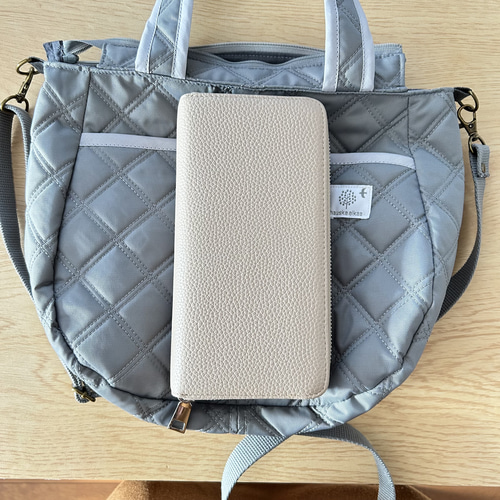 受注制作》撥水加工キルトショルダーバッグ ダブルステッチナイロン