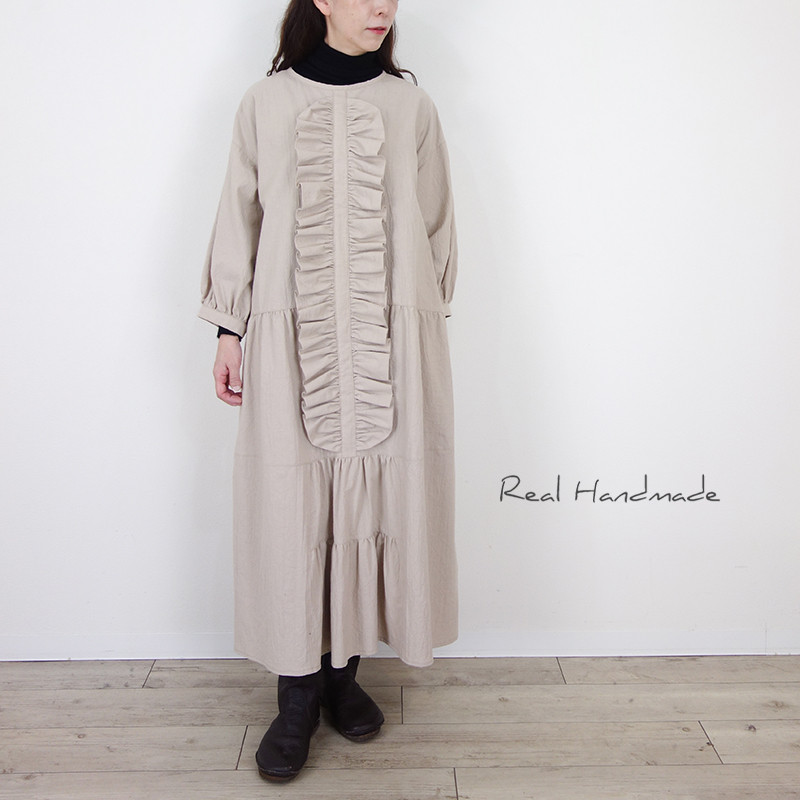 クワイエット・フリル2wayギャザーバルーンワンピース