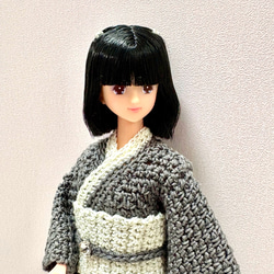 着物(グレー) #ハッシュタグリカちゃん #ジェニーちゃん ＃リカちゃん