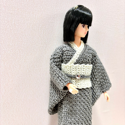 着物(グレー) #ハッシュタグリカちゃん #ジェニーちゃん ＃リカちゃん