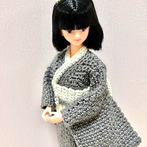 着物(グレー) #ハッシュタグリカちゃん #ジェニーちゃん ＃リカちゃん