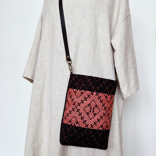 こぎん刺しショルダーバッグ ショルダーバッグ craft_e°ru 通販