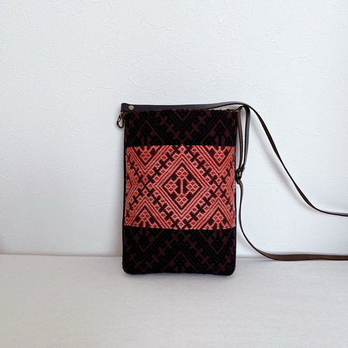 こぎん刺しショルダーバッグ ショルダーバッグ craft_e°ru 通販