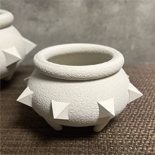 3Dプリンター鉢 幅12cm 作家鉢 植木鉢maga♯1 鉢】 Fat Works 3Dプリンター