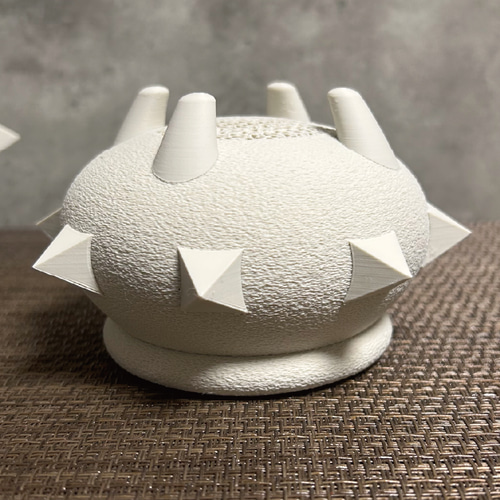 3Dプリンター鉢 YJKP_new1_sizeS 白 作家鉢 植木鉢 一輪挿し