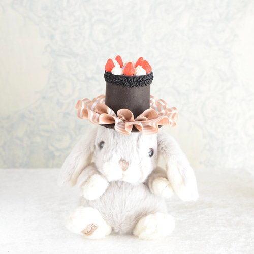 ミニハット（苺のチョコレートケーキ） ヘッドドレス