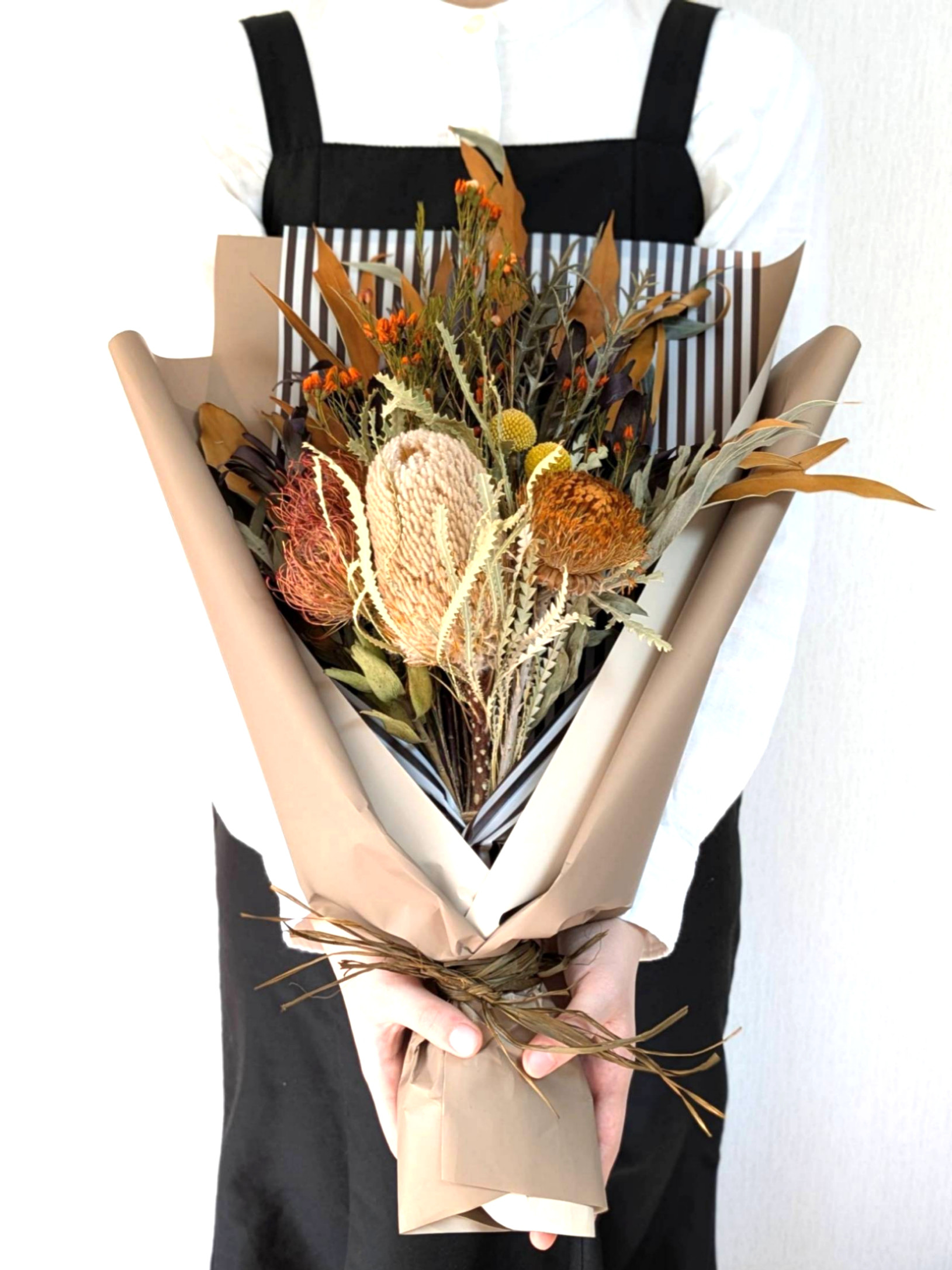 【大きめ】ドライフラワー　ブーケ　ワイルドフラワー　バンクシア