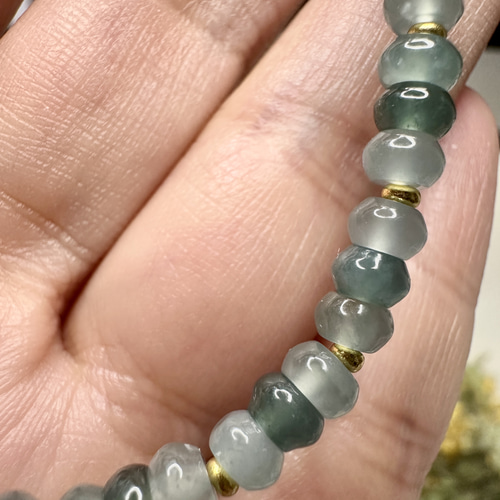 ミャンマーA貨翡翠 本翡翠ジェイド ブレスレット ブレスレット 元気な