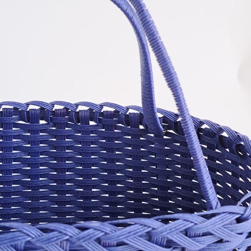 クラフトバンド】紺◇ナチュラルかごバッグ かごバッグ クラフト