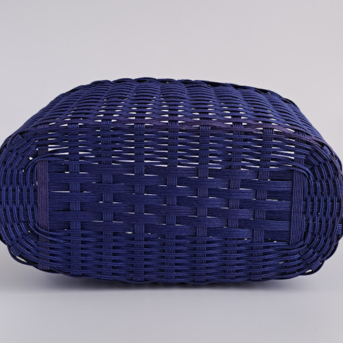 クラフトバンド】紺◇ナチュラルかごバッグ かごバッグ クラフト