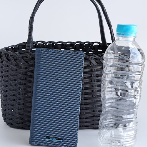 新品•未使用品☆湯布院クラフト かごバッグ 受注製作】エコクラフトかごバッグ ブラック かごバッグ