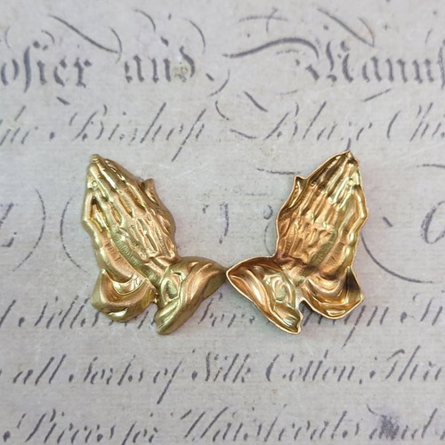 BEHOLD プレイハンド 2個 手 ハンド 祈り手 キリスト教 真鍮製