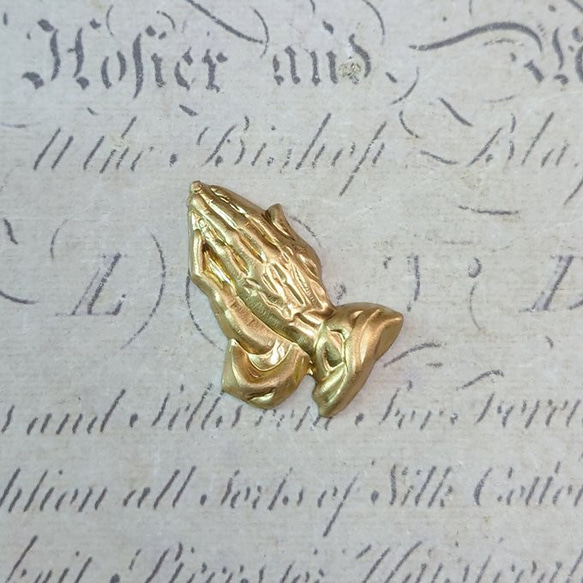 BEHOLD プレイハンド 2個 手 ハンド 祈り手 キリスト教 真鍮製