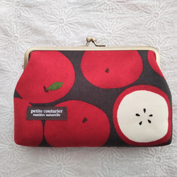 アフリカ布8.5角型マーブルがま口ポーチ　 karie様 アフリカ布8.5角型マーブルがま口ポーチ karie様