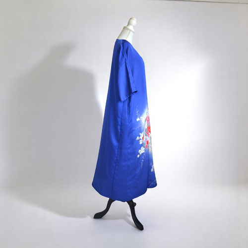 XL ,着物リメイク,上品ワンピース, 黒留袖リメイク ワンピース, ,上品