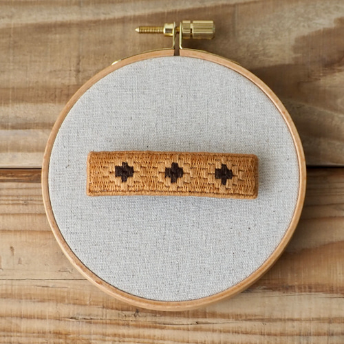 バリ島 アタかご 刺繍 バレッタ バレッタ SEKAR SANDAT 通販