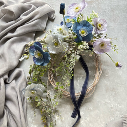 ユーカリのハーフリース ナチュラルインテリア ユーカリのハーフリース 壁かけ インテリア グリーン ナチュラル 造花