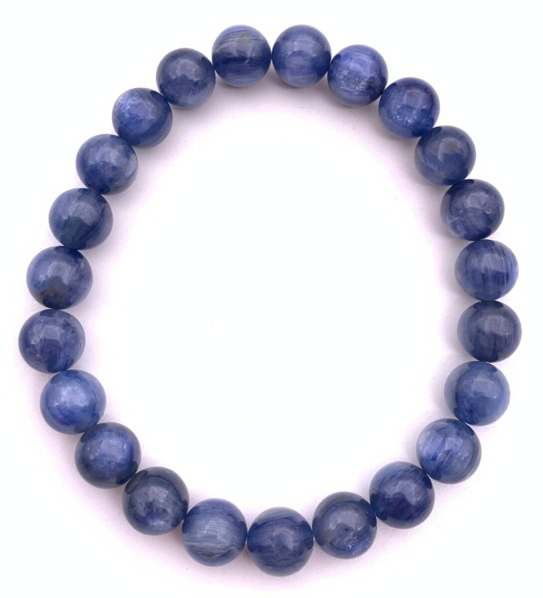 天然石カヤナイト（藍晶石）AA 8mm玉のブレスレット