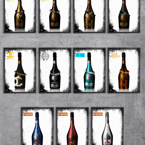 アートインテリア supreme アルマンド オマージュアートインテリアポスター＃344☆アルマンド・シャンパン