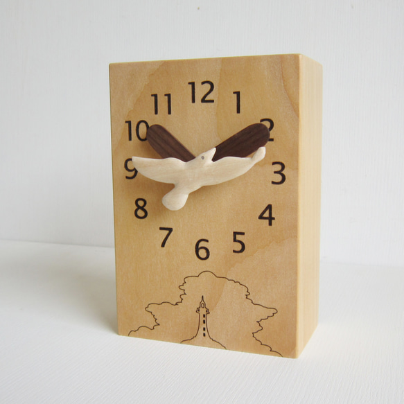 夏の想い出 スクエアー 卓上時計 2枚目の画像