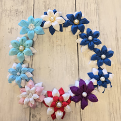 ひな祭り】つまみ細工うさぎ雛リース 送料無料 リース kirarin 通販