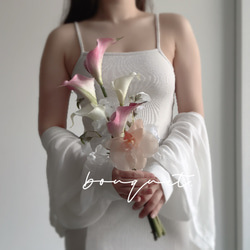 アーティフィシャルフラワーブーケ ウェディングブーケ クラッチブーケ