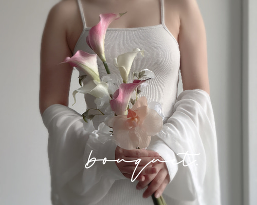 アーティフィシャルフラワーブーケ ウェディングブーケ クラッチブーケ