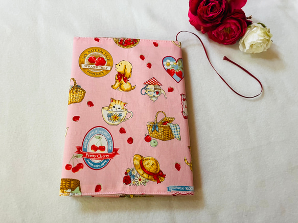 手帳カバー　ハンドメイド　マーガレット＆ソフィー　無印サイズ　A5サイズ　 2枚目の画像