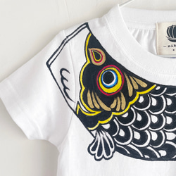 鯉のぼり柄手描きTシャツ 親子セット 送料無料 【creema限定】 9枚目の画像