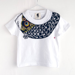 鯉のぼり柄手描きTシャツ 親子セット 送料無料 【creema限定】 8枚目の画像