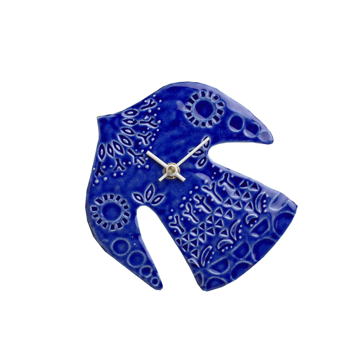 happy bird clock  マリンブルー