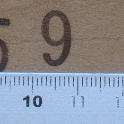 数字　6　or  9  焼印電気ごて仕様、電気ごてなしタイプ 5枚目の画像
