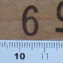 数字　6　or  9  焼印電気ごて仕様、電気ごてなしタイプ 2枚目の画像