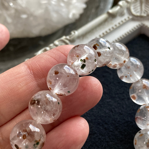 オージャイト＆スペサルティンガーネットインクォーツ 天然石