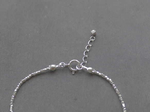 ❮再販×6❯ 天然石★サファイア　カレンシルバー　ブレスレット　No. 3 6枚目の画像