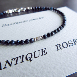 ❮再販×6❯ 天然石★サファイア　カレンシルバー　ブレスレット　No. 3 4枚目の画像