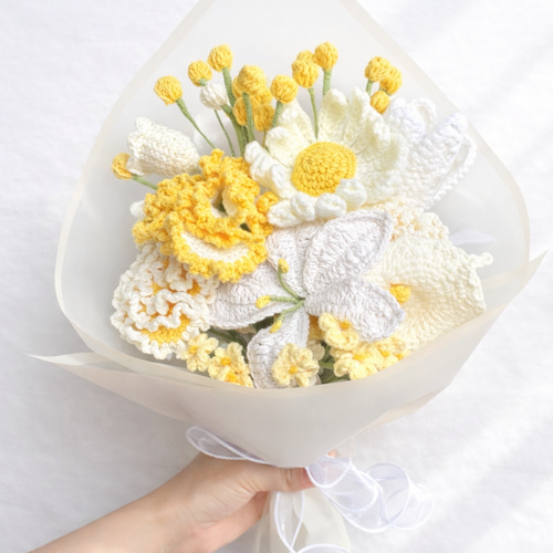 枯れないお花 花束 インテリア 編み物 結婚式 誕生日 記念日 母の日