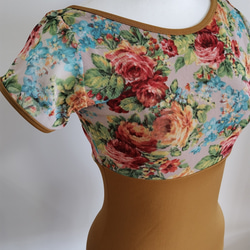 真っ白な可愛い薔薇レースの娘役風レオタード どんなスカートにも