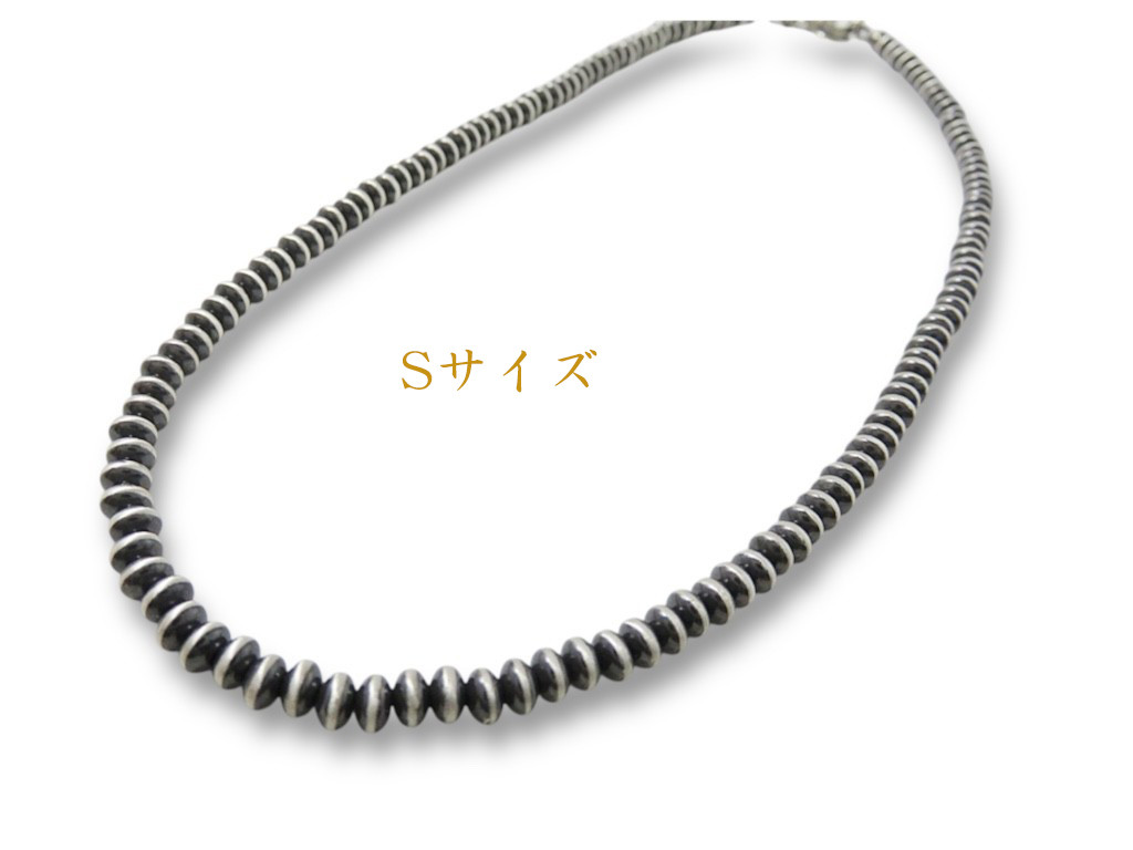 ナバホ ビーズネックレス 【Ｓ】ハンドメイド シルバー925 インディアンジュエリー,INCA, INCA