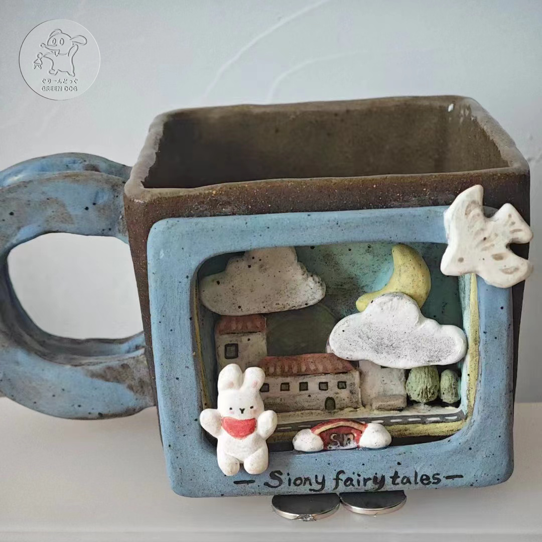 白磁立体コラージュアートカップ《siony童話》【siony】 17,750円