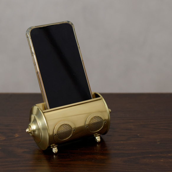 真鍮のスマホスピーカー 5枚目の画像