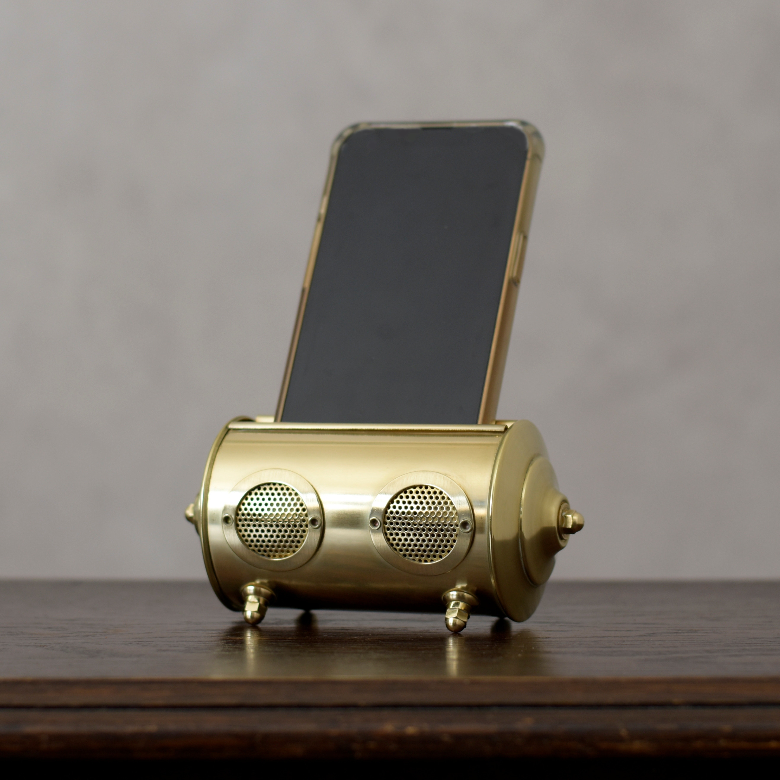 【廃盤品】未使用　ダルトン　スマホスタンド　真鍮　スピーカー